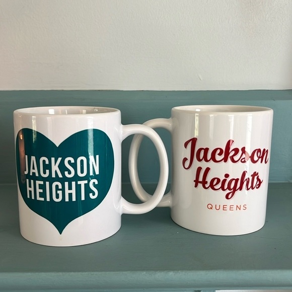 2 Jackson Heights Queens Mugs - Picture 1 of 6